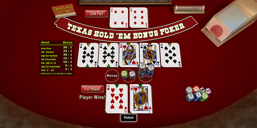 Texas Holdem Bonus Poker